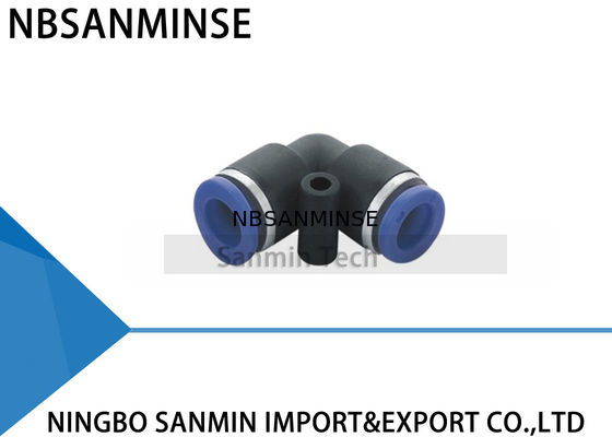 Воздух соединителя воздуха ПУЛ быстрый пневматический соединяет локоть Саньмин соединения трубки компрессора пластиковый подходящий