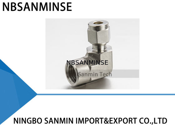 Стандарт трубки нержавеющей стали 316Л штуцеров воздуха женского локтя ФЭ пневматический