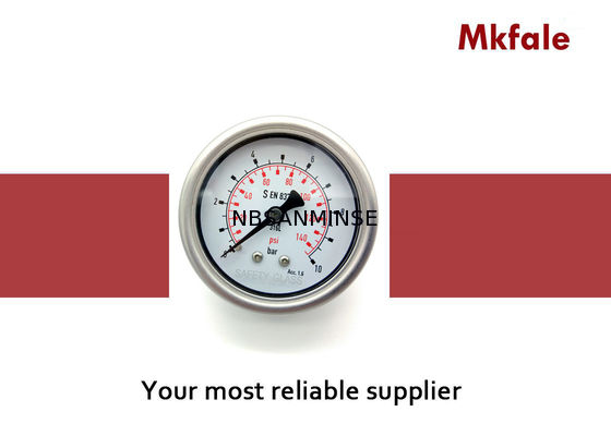 63B / Л заварка лазера манометра топлива 2,5 дюймов заполненная жидкостью с сертификатом КЭ