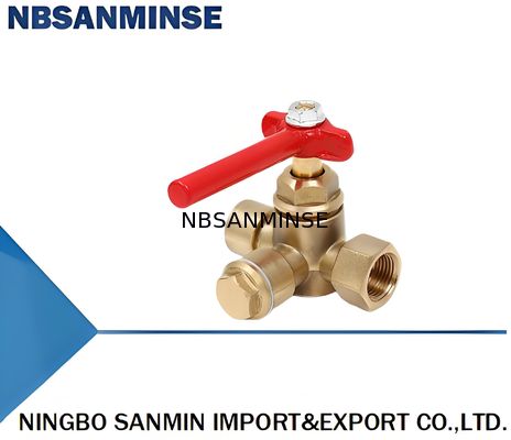 Манометр 1 2 дюйма 1,6 МПа трехходовой клапан с латунным корпусом