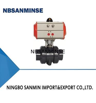 Шаровые краны из UPVC/CPVC/PPH с электроприводом и пневмоприводом для среднего давления 1,2 МПа и низкого давления 0,035 МПа~0,35 МПа