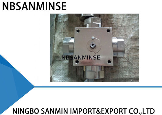 Сила руководства шарикового клапана потока г шарикового клапана стали углерода КХБ4К четырехпроводная морская