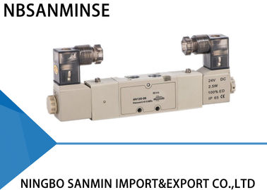 Double / Single Coil Electro Pneumatic Solenoid Directional Control Valve 1 / 8 Inch