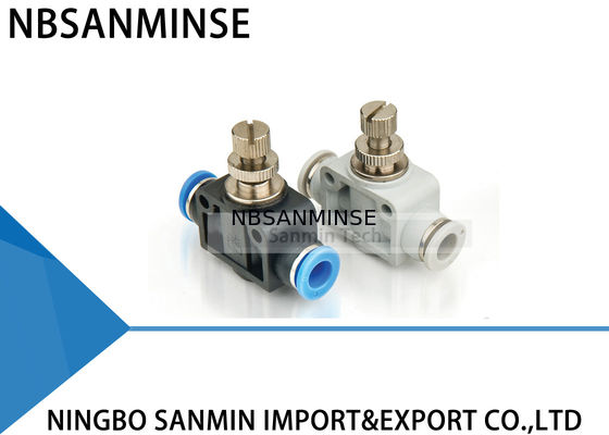 Соединения компонентов штуцеров ПА штуцеры трубы Саньмин нажима клапана дросселя губернатора пневматического ручного пластикового прямые быстрые