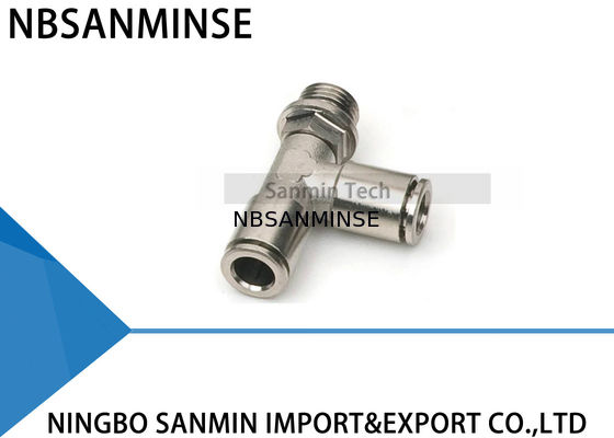 МПСТ полностью воздуха трубки штуцеров воздуха тройника бега мужчины латунной арматуры металла соединитель пневматического подходящий