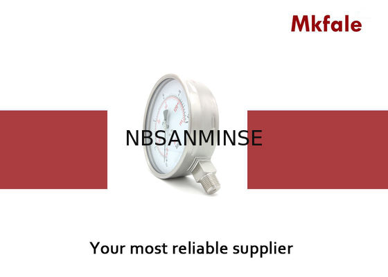 Манометр манометра 6 дюймов жидкостный с задней частью/дном СМСС 160мм