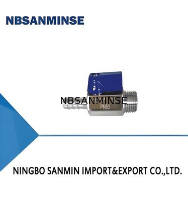 Шаровой кран 1/8'' 1/4'' 3/8'' 1/2'' 3/4'' дюйма Мини пневматический воздушный клапан M/M ss304 ss316