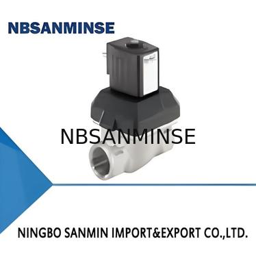Servo-assisted 2/2-way Diaphragm Valve with Steel Material and Brass Solenoid Valve
