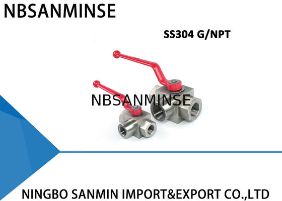 Хорошая работа промышленного гидравлического шарикового клапана воды наддува шарикового клапана высокого трехсторонняя