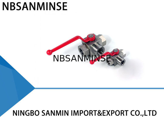 Хорошая работа промышленного гидравлического шарикового клапана воды наддува шарикового клапана высокого трехсторонняя